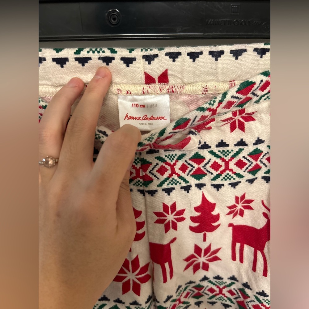 Hanna Andersson Christmas PJ Bottoms 110cm/US5 - Picture 3 of 8